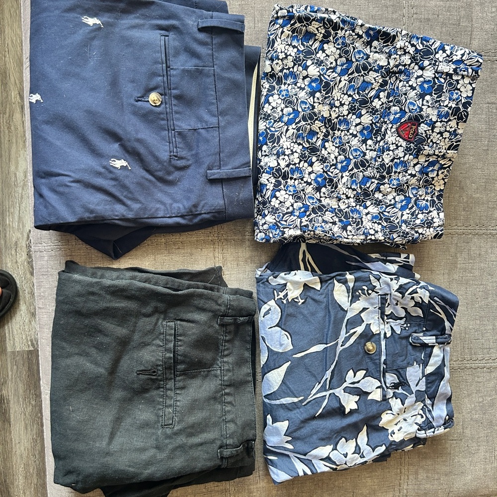 3 Polo by Ralph Lauren and 1  Saks fifth ave linen short